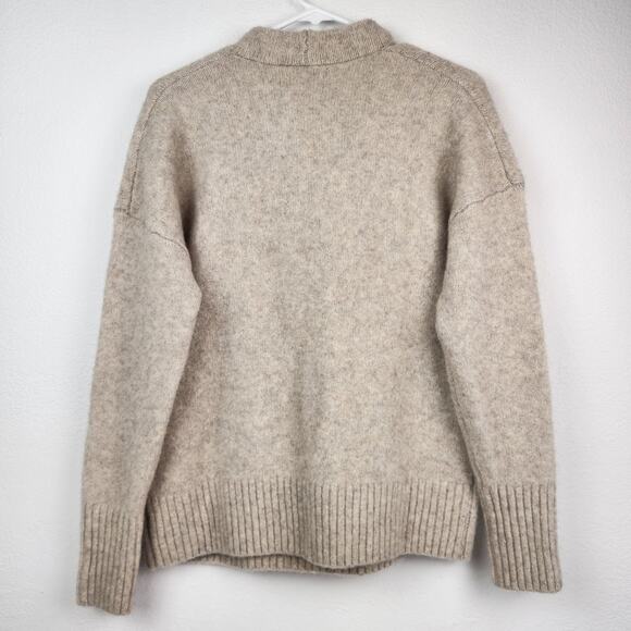 Banana Republic Newmar Oversized Cowl Neck Sweater in Oatmeal Size XS NWT Wool - Picture 6 of 9